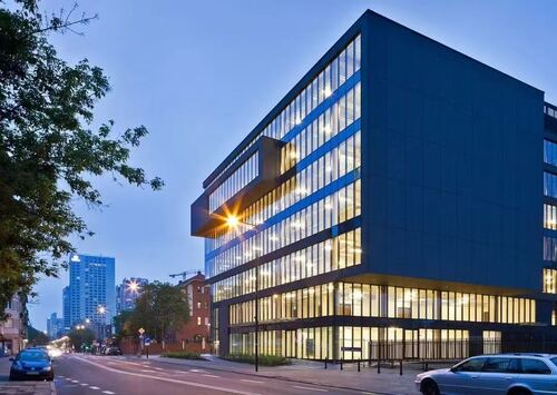 Hidden frame curtain wall project