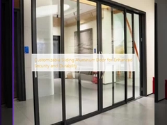 Anpassbare Schiebetür aus Aluminium für erhöhte Sicherheit und Langlebigkeit