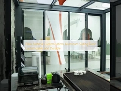 Glasmaterial Anpassung Aluminium Schiebetür anpassbar und langlebig