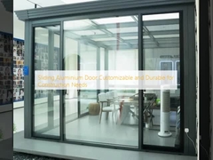 Schiebetüren aus Aluminium, anpassbar und langlebig für Bauarbeiten