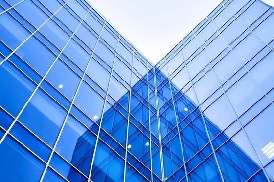 Harga yang bagus Customized Glass Curtain Wall hemat energi Isolasi Termal kedap suara dengan cahaya yang disesuaikan dan warna apa pun on line