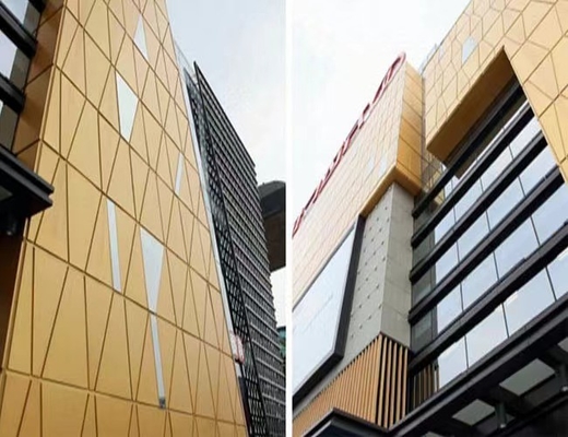 Good price Rectangular Metal Ceilings Excellent Thermal Insulation Aluminum Curtain Wall Panels online