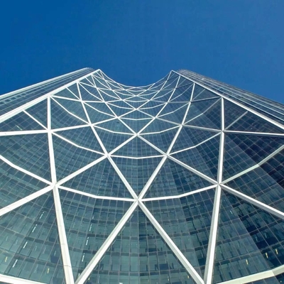 Harga yang bagus Panas Isolasi Kaca Curtain Wall / Kaca Curtain Wall - Disesuaikan dengan warna apa pun on line