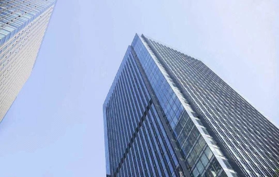 Good price Thermal Curtain Wall Glass Panel , Energy Saving Building Curtain Wall online