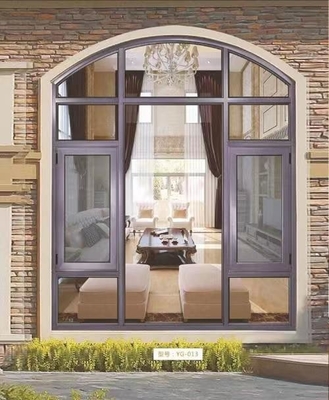 Buen precio Ventanas de revestimiento de aluminio personalizables para edificios de oficinas con acabado de pulverización y aislamiento acústico en línea