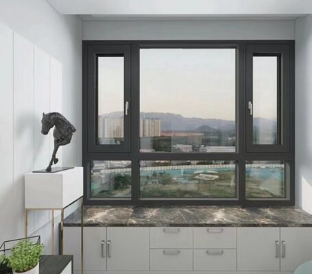 Good price Custom Aluminum Casement Windows with Soundproof Insulation for Office Building online