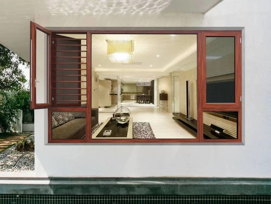 Buen precio Ventanas y puertas de aluminio personalizables con acabado de pulverización en línea