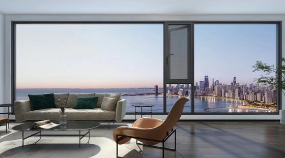 Dobra cena. Zindywidualizowany dźwiękoszczelny izolowany aluminiowy obudowa okna proszek opryskiwany do budynków biurowych w Internecie