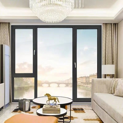 Good price Customised Powder Spraying Aluminium Glass Window with Soundproof online