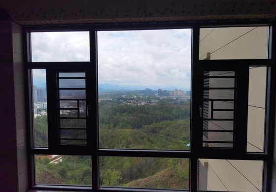 Harga yang bagus Windows Casement Aluminium yang disesuaikan dengan Powder Coating Soundproof Insulation Glass on line