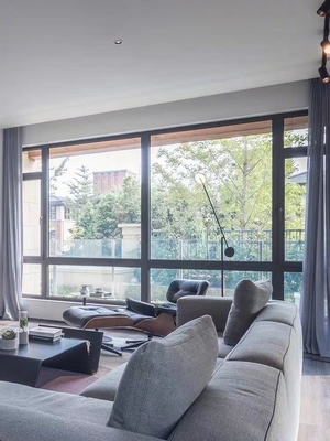 Good price Aluminum Alloy Customized Soundproof Casement Windows with Powder Spraying and Custom Glass online