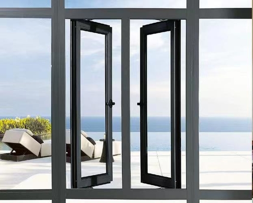 Giá tốt. Fluorocarbon Spray Aluminium Casement Windows Custom Aluminium Glass Doors Và Windows trực tuyến