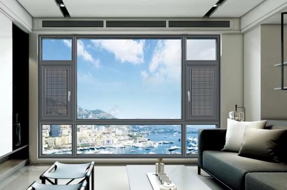 Good price Custom Aluminium Office Building Casement Windows with Soundproof and Insulation Glass online