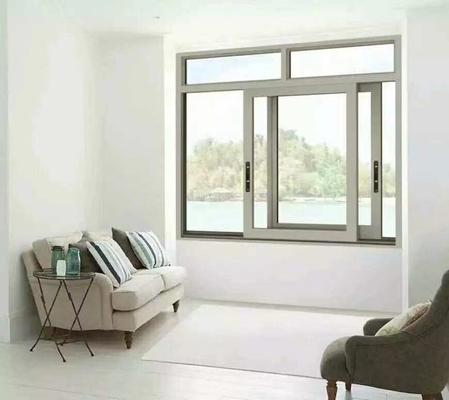 Harga yang bagus Fluorocarbon Spray Aluminium Sliding Windows untuk kebutuhan kaca khusus on line