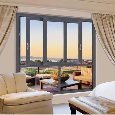 Harga yang bagus Customization Aluminium Sliding Window Fluorocarbon Spray untuk Biaya Efektif on line