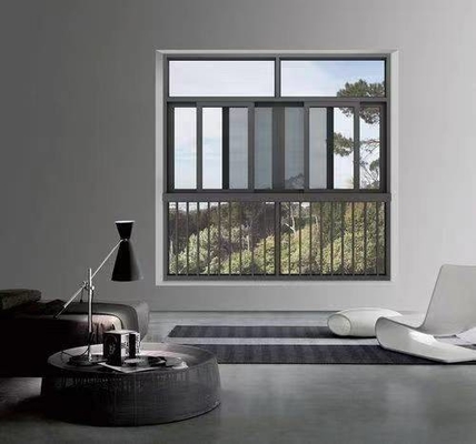 Harga yang bagus Fluorocarbon Spray Aluminium Sliding Window untuk Customization Glass of Powder Spraying on line