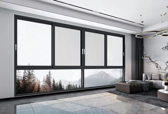 Harga yang bagus Powder Spraying Aluminium Sliding Window and Door untuk Space-Saving Solution on line