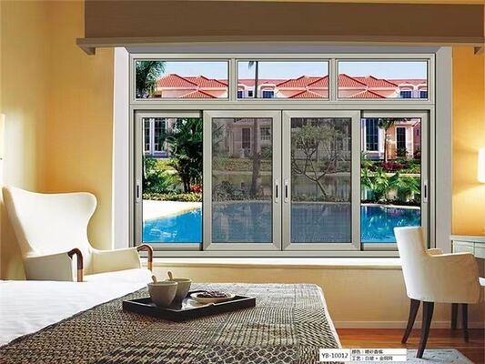 Buen precio Ventana corredera de aluminio personalizada para el hogar con rociado de polvo en línea