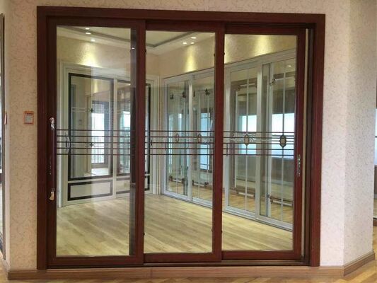 Good price Custom Colored Aluminium Sliding Door System Lightweight Glazed Entrance Solution online