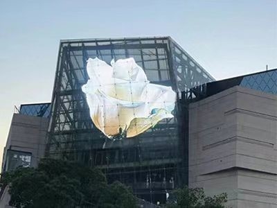 Good price Smartphone App Controlled LED Glass Curtain Wall with AC/DC Power Supply online