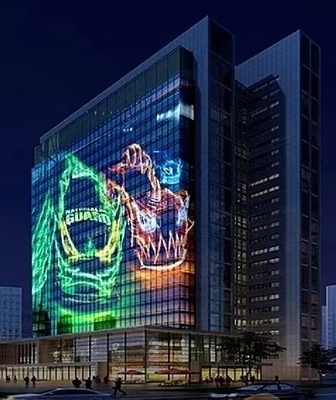 Harga yang bagus Tirai LED Indoor Outdoor Video Wall Smartphone App Control Tirai LED Transparan on line