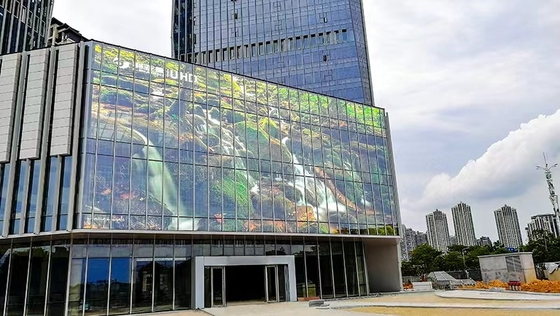Good price Building Transparent LED Curtain Wall Display  With Smartphone App Control online