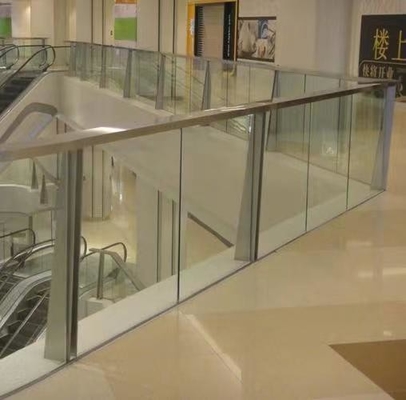 Good price Beautiful Internal Frameless Glass Balustrade Handrail Modern Style online