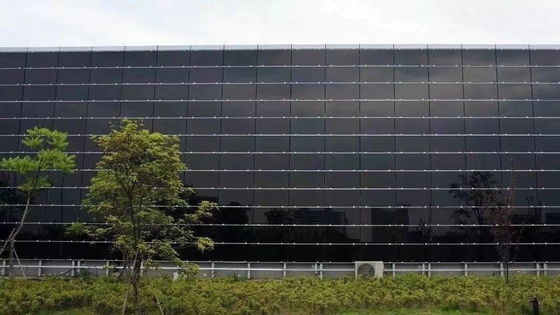 Buon prezzo Pareti tende fotovoltaiche di vetro personalizzate pannelli generatori di energia con colori personalizzati per facciate di edifici in linea