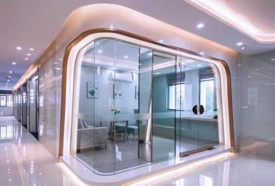 Buen precio Pared divisoria de vidrio totalmente personalizable para espacios interiores elegantes en línea