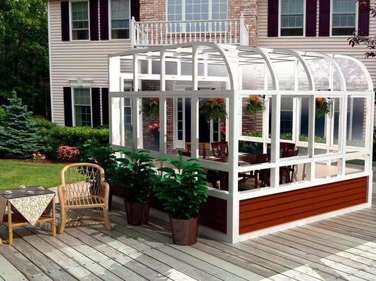 Buen precio Casas de vidrio de aluminio transparentes con luz natural abundante en línea