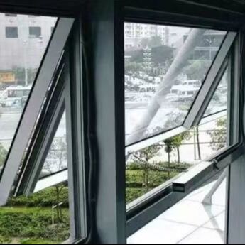 Good price Screen Window Y Aluminum Top Hung Window With Customisation Hardware Accessories 1.3mm 2.0mm Profile Thickness online