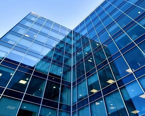 Good price Customized Energy Saving Glass Curtain Wall in Any Color Waterproof and Soundproof for Sustainable Buildings online