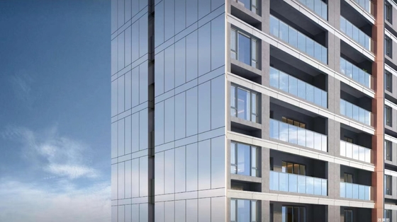 Harga yang bagus Warna kustomisasi Alloy Aluminium Curtain Wall untuk Gaya Desain Modern on line