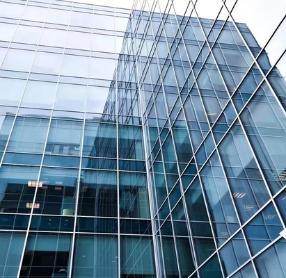 Goede prijs Op maat gemaakte glazen gordijnmuur Energiebesparend en waterdicht Strak moderne esthetiek Alle kleuren aluminium met online