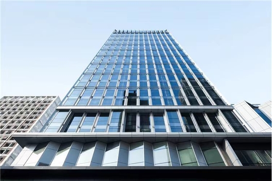 Goede prijs Elke kleur glas gordijnwand glas gordijnwand met geluiddichte functie en op maat gemaakte ontwerp online