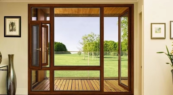 Good price Customized Aluminum Casement Windows with Powder Coating Soundproof Glass for Office Spaces online