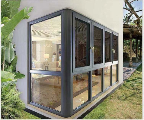 Good price Aluminum Alloy Casement Windows for Office Buildings Customizable Glass Soundproof and Insulated online