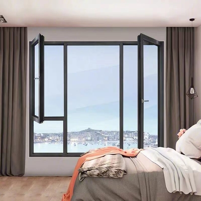 Good price Customizable Aluminum Casement Windows with Enhanced Soundproofing and Insulation for Office Buildings online