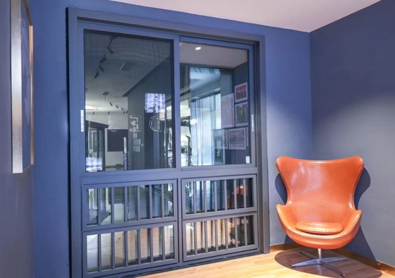 Bon prix Des fenêtres coulissantes en aluminium de bureau élégantes, des fenêtres insonorisées en aluminium de pont brisé en ligne