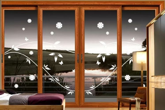 Strong Lightweight Aluminum Sliding Door Corrosion Resistant Easy Operate