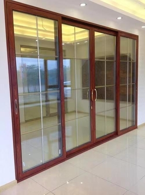 Buon prezzo Porta scorrevole in alluminio personalizzabile con inserti di vetro colore e stile personalizzati in linea