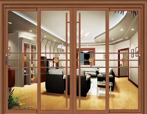 Harga yang bagus Customized Aluminium Sliding Glass Door Dengan Bahan dan Warna Unik on line