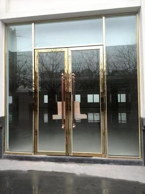 Harga yang bagus Rumah Hunian Aluminium Double Swing Door Disesuaikan untuk Rumah Sakit on line