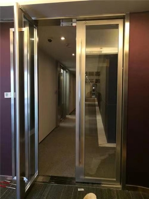 Harga yang bagus Pintu Kantor Aluminium Kuat, Pintu Ayunan Kaca Ganda Aluminium on line