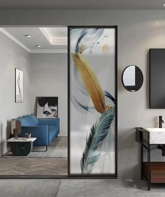 Giá tốt. Trang trí Custom Glass Transparent Glass Louvers với khắc / in lụa trực tuyến