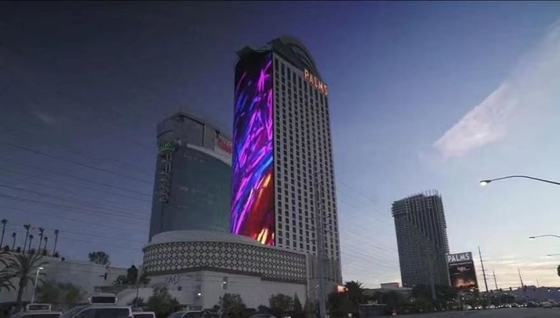 Good price Exterior Aluminum Glass Curtain Wall LED Display Brightness Adjustable online