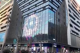 Good price Indoor Outdoor Aluminum Frame Glass Curtain Wall LED Display For Building online