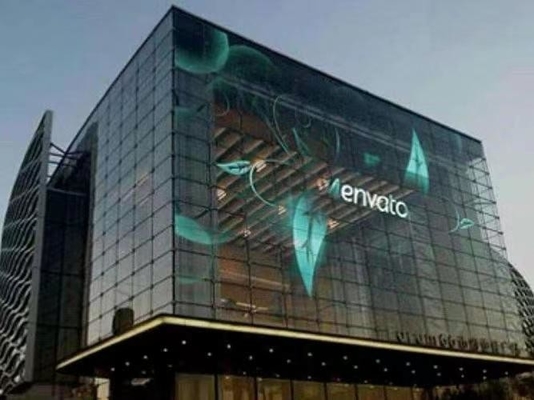 Good price LED Glass Curtain Wall Smartphone App Controlled for Customizable Color and Adjustable Brightness online