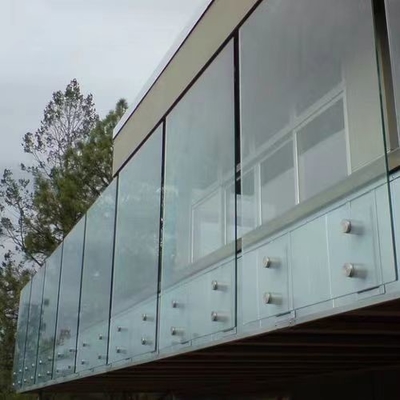 Good price Easy Install Frameless Deck Glass Railing / Outdoor Frameless Glass Balustrade online