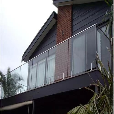 Good price Frameless Balcony Glass Railing Space Saving Handrail Glass Balustrade online